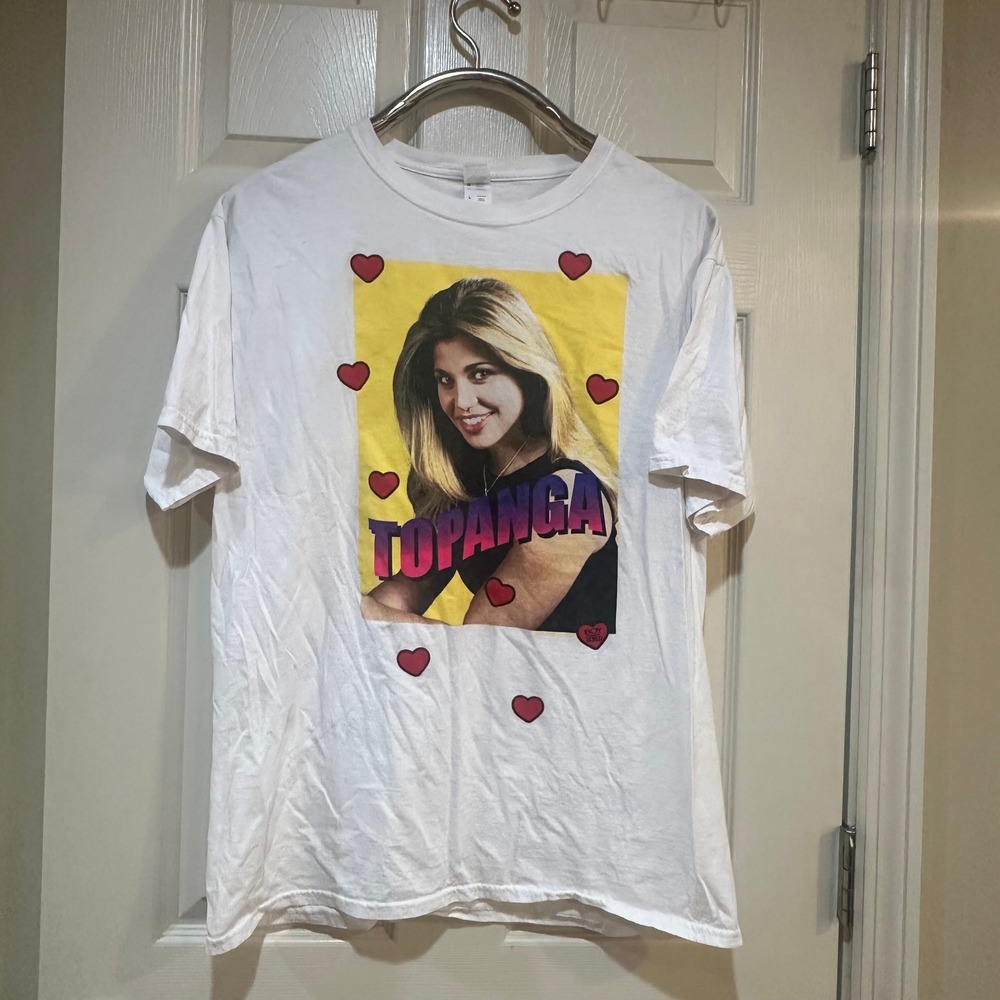 Boy Meets World Topanga Lawrence Graphic T-Shirt White‎ Large Fruit of the Loom